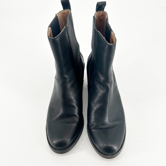 UGG Camden Chelsea ankle black stacked heel leather boots size 8.5 - Picture 2 of 7